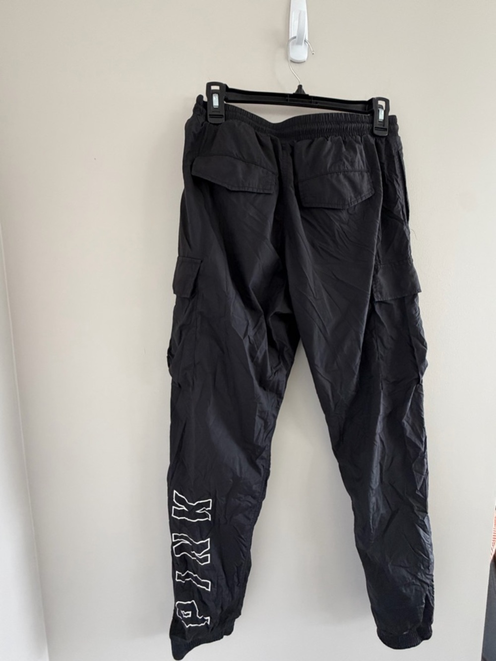 PINK Victoria's Secret Black Cargo Jogger Pants Small Parachute‎ Streetwear Y2K - Picture 10 of 13